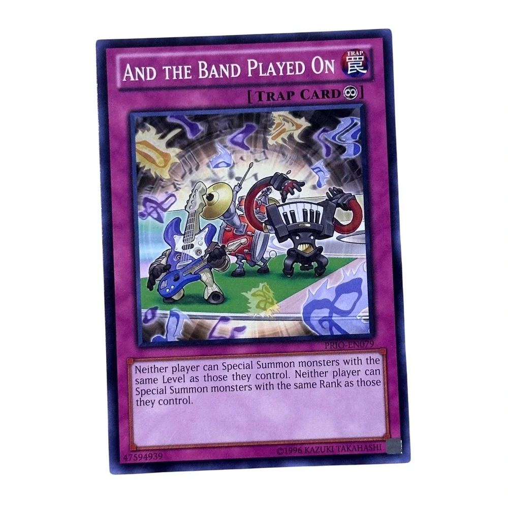 Yu-Gi-Oh!‎ Trading Card Game And the Band Played On PRIO-EN079 Rare